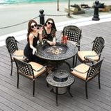 Bàn sân vườn có bếp than DPBV06 (không gồm ghế)