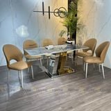 Bàn ăn mặt đá cao cấp Zigzac (không gồm ghế)