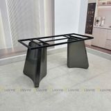 Bàn ăn inox tráng gương mặt đá Pelagia (không gồm ghế)