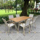 Bộ bàn ghế sân vườn LU1061T + Ghế LU3036C