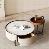 Bàn trà đôi tròn BTDA1