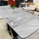 Bộ bàn ăn thông minh mặt đá Lazio + ghế Elise