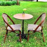 Bộ bàn ghế cafe ngoài trời LU2035C + Ghế DPAV06B