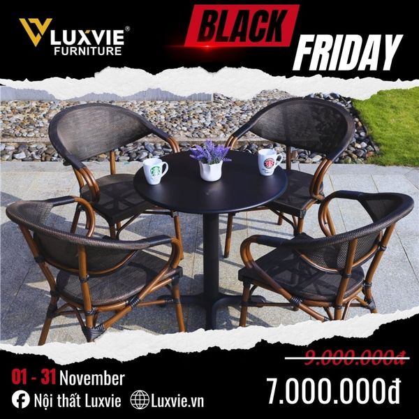 Bộ bàn ghế sân vườn DPBV9A + Ghế DPAV06A