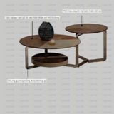 Bàn trà đôi BTDECOR2