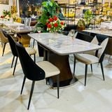 Bàn ăn mặt đá thông minh Lazio (Không gồm ghế)