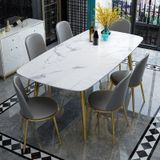 Bàn ăn mặt đá  Agnes (không gồm ghế)
