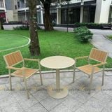 Bộ bàn ghế cafe ngoài trời LU9021T + Ghế LU1041C