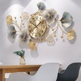 Đồng hồ trang trí nghệ thuật Lá sen 8879