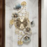 Đồng hồ trang trí nghệ thuật Lá sen 8879