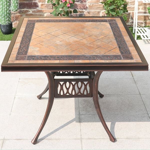 Bàn sân vườn mặt đá HPBNV90 (không gồm ghế)