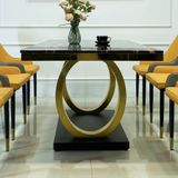 bàn ăn chân vàng