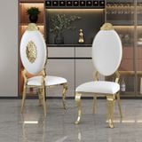 ghế ăn mạ vàng