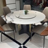 Bàn ăn tròn xoay 2 mặt đá Vanga (không gồm ghế)