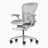 Ghế công thái học Herman Miller Aeron khung nhôm chân nhôm