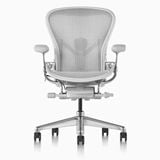 Ghế công thái học Herman Miller Aeron khung nhôm chân nhôm