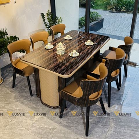 Bộ bàn ăn mặt đá Abellone