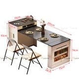 Bàn ăn đảo bếp mặt đá ADBD4