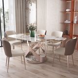 Bàn ăn mặt đá cao cấp Storm (không gồm ghế)