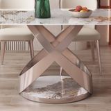 Bàn ăn mặt đá cao cấp Storm (không gồm ghế)