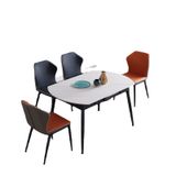 Bàn ăn mặt đá tròn thông minh kết hợp bếp từ Christopher (không gồm ghế)