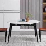 Bàn ăn mặt đá tròn thông minh kết hợp bếp từ Christopher (không gồm ghế)