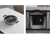 Bàn ăn mặt đá tròn thông minh kết hợp bếp từ Christopher (không gồm ghế)