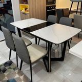 Bàn ăn mặt đá thông minh có bếp điện từ Wabi (không gồm ghế)