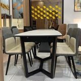 Bàn ăn mặt đá thông minh có bếp điện từ Wabi (không gồm ghế)