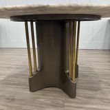 Bàn ăn tròn xoay 2 mặt đá Vanga (không gồm ghế)