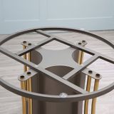 Bàn ăn tròn xoay 2 mặt đá Vanga (không gồm ghế)