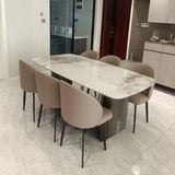 Bàn ăn mặt đá cao cấp Maya (không gồm ghế)