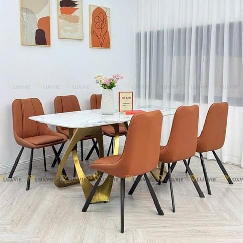 Bàn ăn mặt đá Cloudy (không gồm ghế)