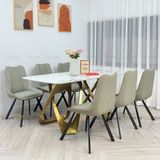 Bàn ăn mặt đá Cloudy (không gồm ghế)