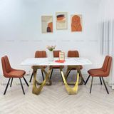 Bàn ăn mặt đá Cloudy (không gồm ghế)