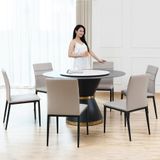 Bàn ăn tròn xoay 2 mặt đá Keisha (không gồm ghế)