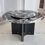 Bàn ăn tròn xoay 2 mặt đá Gecko (không gồm ghế)