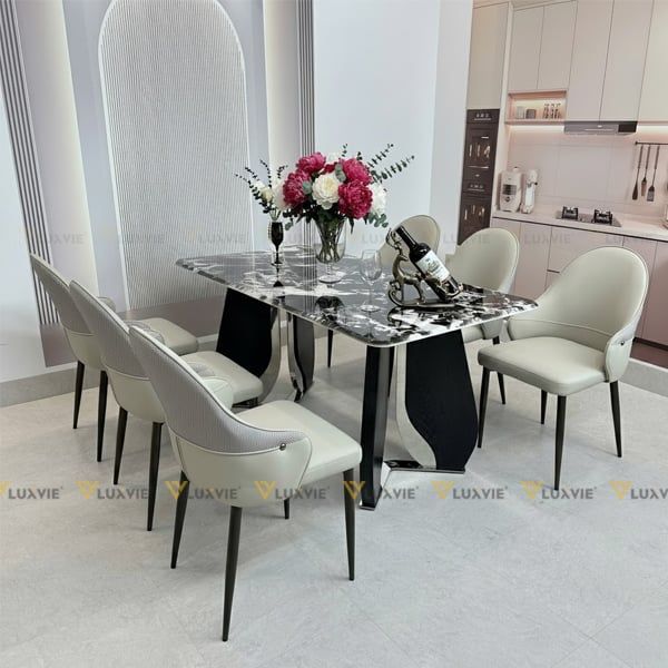 Bàn ăn mặt đá Signature 2 (không gồm ghế)