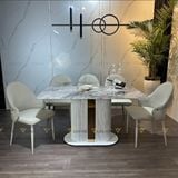 Bàn ăn mặt đá Pillar2 (không gồm ghế)