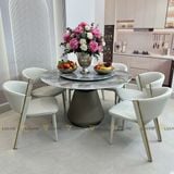 Bàn ăn tròn xoay 2 mặt đá Genuine (không gồm ghế)