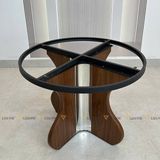 Bàn ăn tròn xoay 2 mặt đá Divine (không gồm ghế)