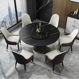 Bàn ăn tròn xoay 2 mặt đá Keisha (không gồm ghế)