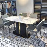 Bàn ăn mặt đá Pillar (không gồm ghế)