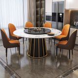 Bàn ăn tròn 2 mặt đá xoay Penta (không gồm ghế)