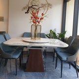 Bàn ăn mặt đá vuông thông minh Cypher (không gồm ghế)