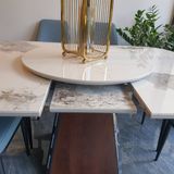 Bàn ăn mặt đá vuông thông minh Cypher (không gồm ghế)