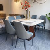 Bàn ăn mặt đá vuông thông minh Cypher (không gồm ghế)