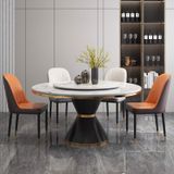 Bàn ăn tròn xoay 2 mặt đá Kashei (không gồm ghế)