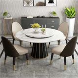 Bàn ăn tròn 2 mặt đá xoay Penta (không gồm ghế)