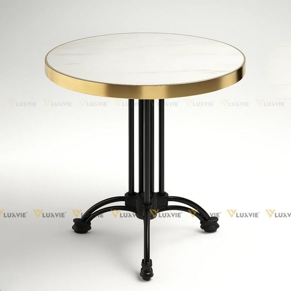 Bàn tròn mặt đá chân sắt DPBV29A(không ghế)